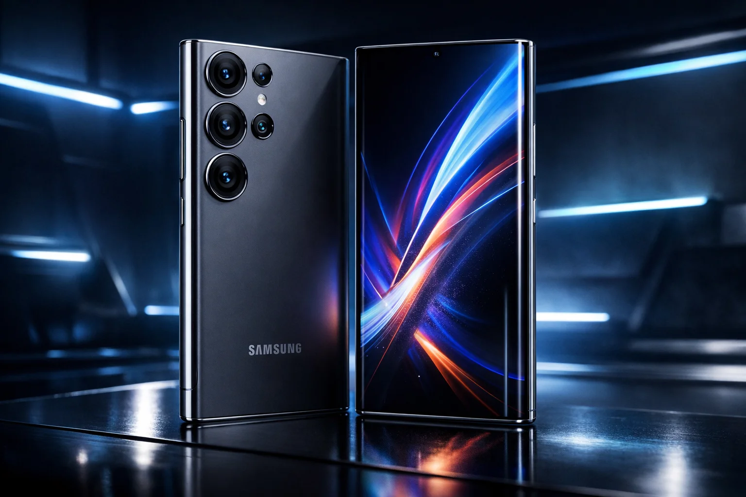 Samsung Galaxy S26 Ultra flagship smartphone with advanced camera system and AMOLED display